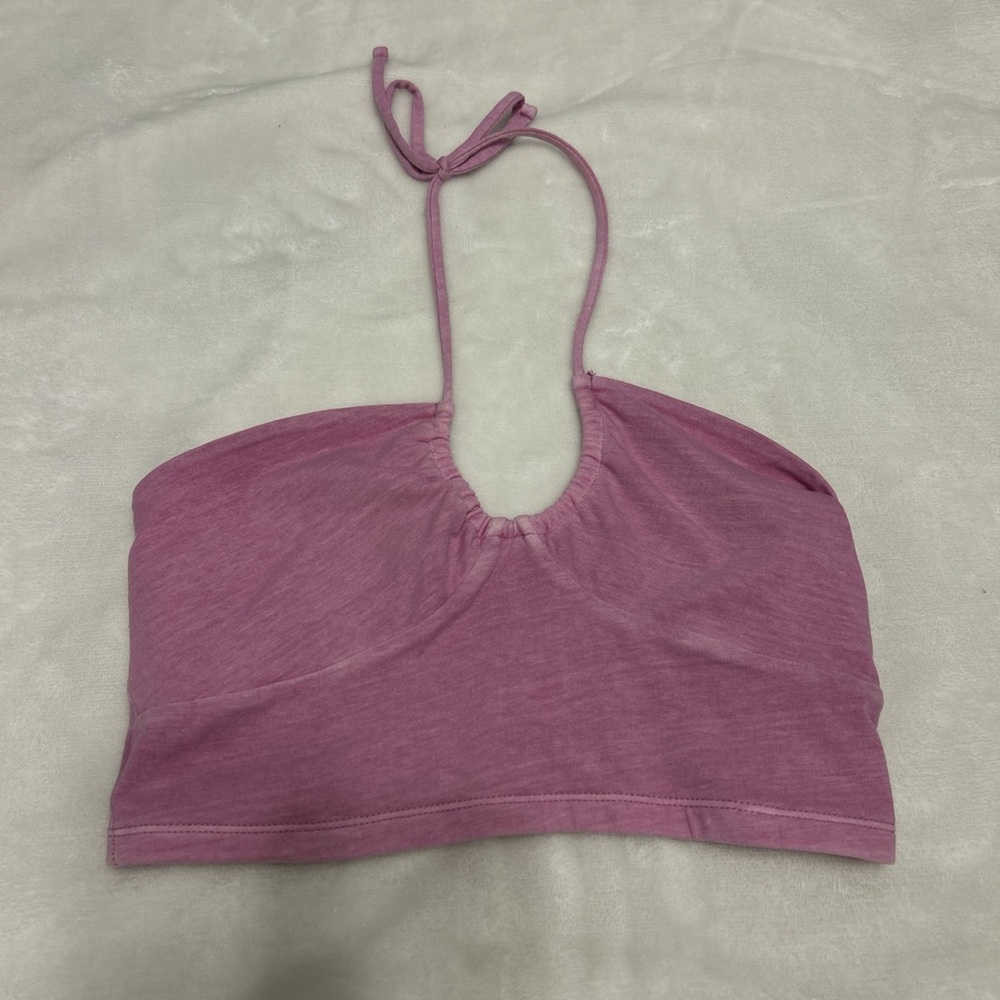 Purple halter top